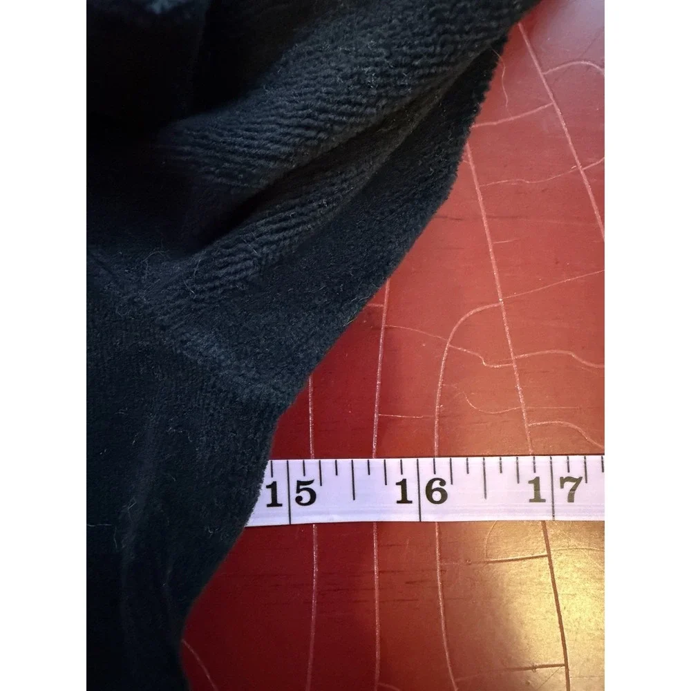 Juicy Couture Y2K Track Jacket  Girls 8/10  Black Velour Hoodie Studded Bling 90